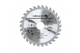 Пильный диск 165x30Tx30 Hoegert HT6D777 цена и информация | Механические инструменты | kaup24.ee