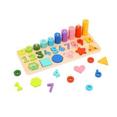 Puidust õpetlik puzzle - Tooky Toy hind ja info | Arendavad mänguasjad | kaup24.ee