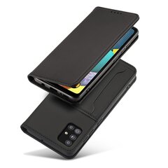 Чехол Hurtel Magnet Card для Xiaomi Redmi Note 11 Pro, чёрный цена и информация | Чехлы для телефонов | kaup24.ee