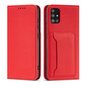 Telefoni kaaned Magnet Card Case for Xiaomi Redmi Note 11 Pro Pouch Card Wallet Card Holder (Red) hind ja info | Telefoni kaaned, ümbrised | kaup24.ee