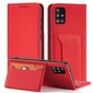 Telefoni kaaned Magnet Card Case for Xiaomi Redmi Note 11 Pro Pouch Card Wallet Card Holder (Red) hind ja info | Telefoni kaaned, ümbrised | kaup24.ee