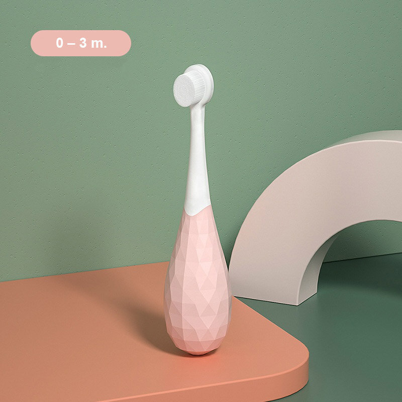 Laste hambahari nano, roosa, 0 – 3 m. hind ja info | Suuhügieen | kaup24.ee