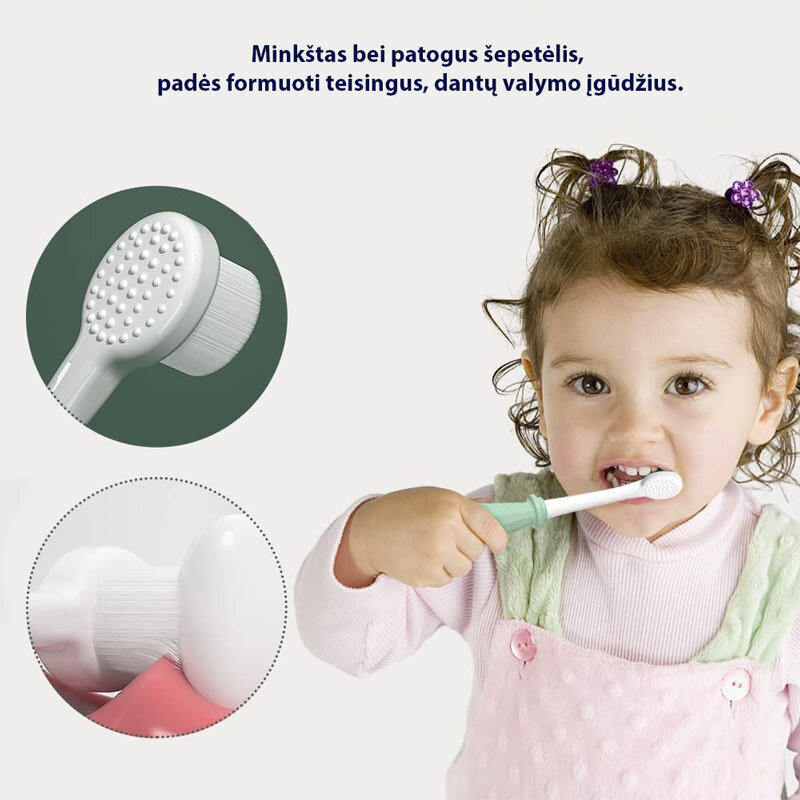 Laste hambahari nano, roheline , 0 – 3 m. hind ja info | Suuhügieen | kaup24.ee
