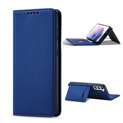 Telefoni kaaned Magnet Card Case Case for Samsung Galaxy S22 Pouch Card Wallet Card Holder Blue (Niebieski) hind ja info | Telefoni kaaned, ümbrised | kaup24.ee
