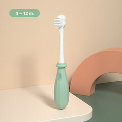 Нано зубная щетка для детей, зеленая, 3 – 12 г. цена и информация | Для ухода за зубами | kaup24.ee