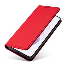 Telefoni kaaned Magnet Card Case Case for Samsung Galaxy S22 Pouch Wallet Card Holder (Red) hind ja info | Telefoni kaaned, ümbrised | kaup24.ee