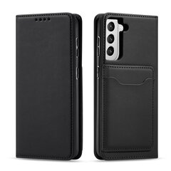 Telefoni kaaned Magnet Card Case for Samsung Galaxy S22 + (S22 Plus) Pouch Wallet Card Holder (Black) hind ja info | Telefoni kaaned, ümbrised | kaup24.ee