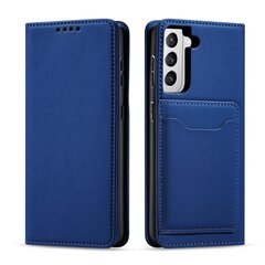 Telefoni kaaned Magnet Card Case for Samsung Galaxy S22 + (S22 Plus) Pouch Wallet Card Holder Blue (Niebieski) hind ja info | Telefoni kaaned, ümbrised | kaup24.ee