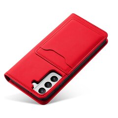 Telefoni kaaned Magnet Card Case for Samsung Galaxy S22 + (S22 Plus) Pouch Wallet Card Holder (Red) hind ja info | Telefoni kaaned, ümbrised | kaup24.ee