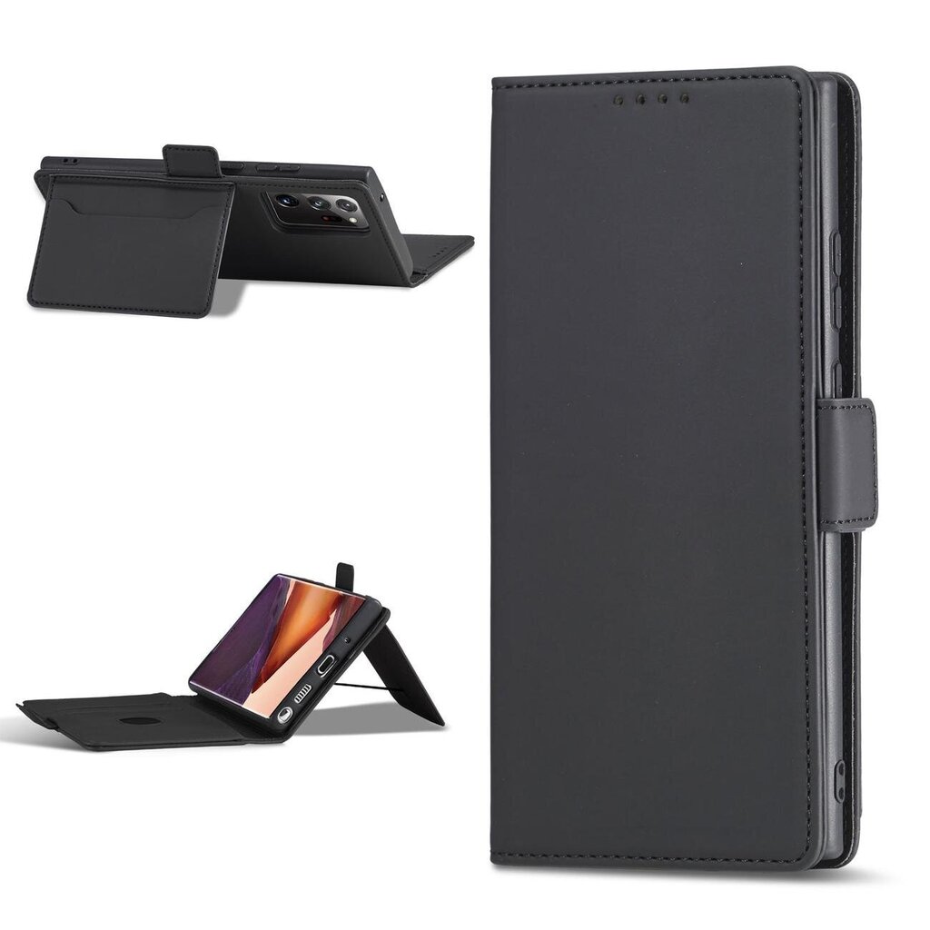 Telefoni kaaned Magnet Card Case Case for Samsung Galaxy S22 Ultra Pouch Wallet Card Holder (Black) hind ja info | Telefoni kaaned, ümbrised | kaup24.ee