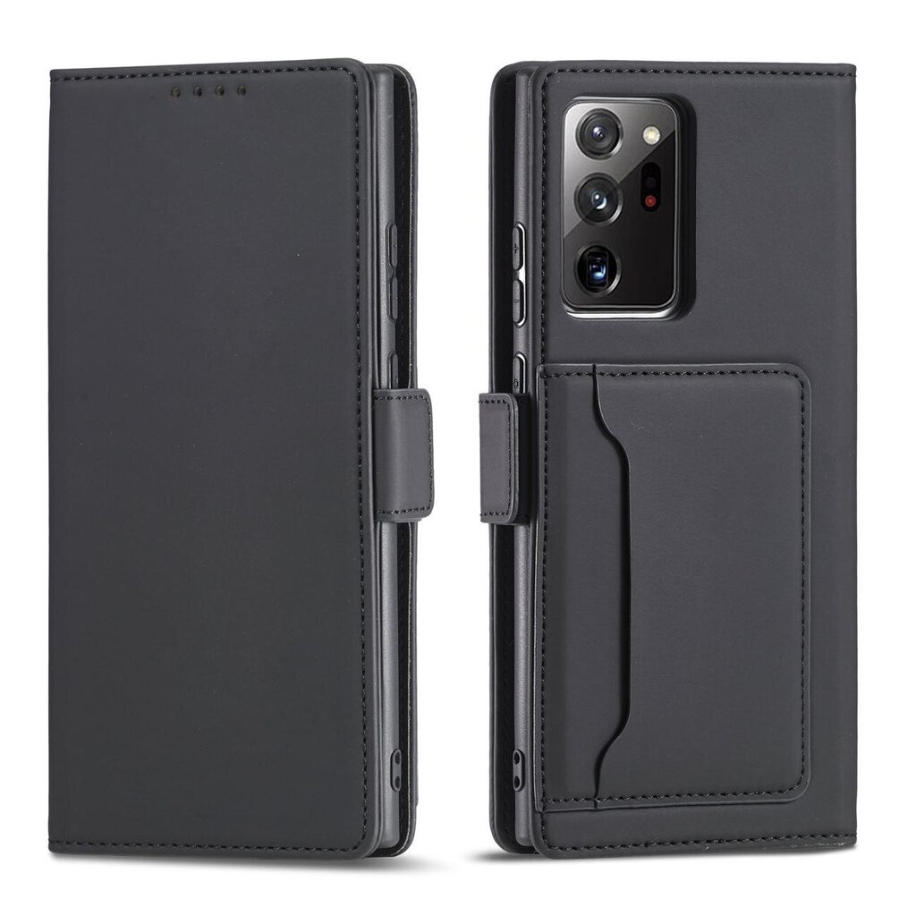 Telefoni kaaned Magnet Card Case Case for Samsung Galaxy S22 Ultra Pouch Wallet Card Holder (Black) цена и информация | Telefoni kaaned, ümbrised | kaup24.ee