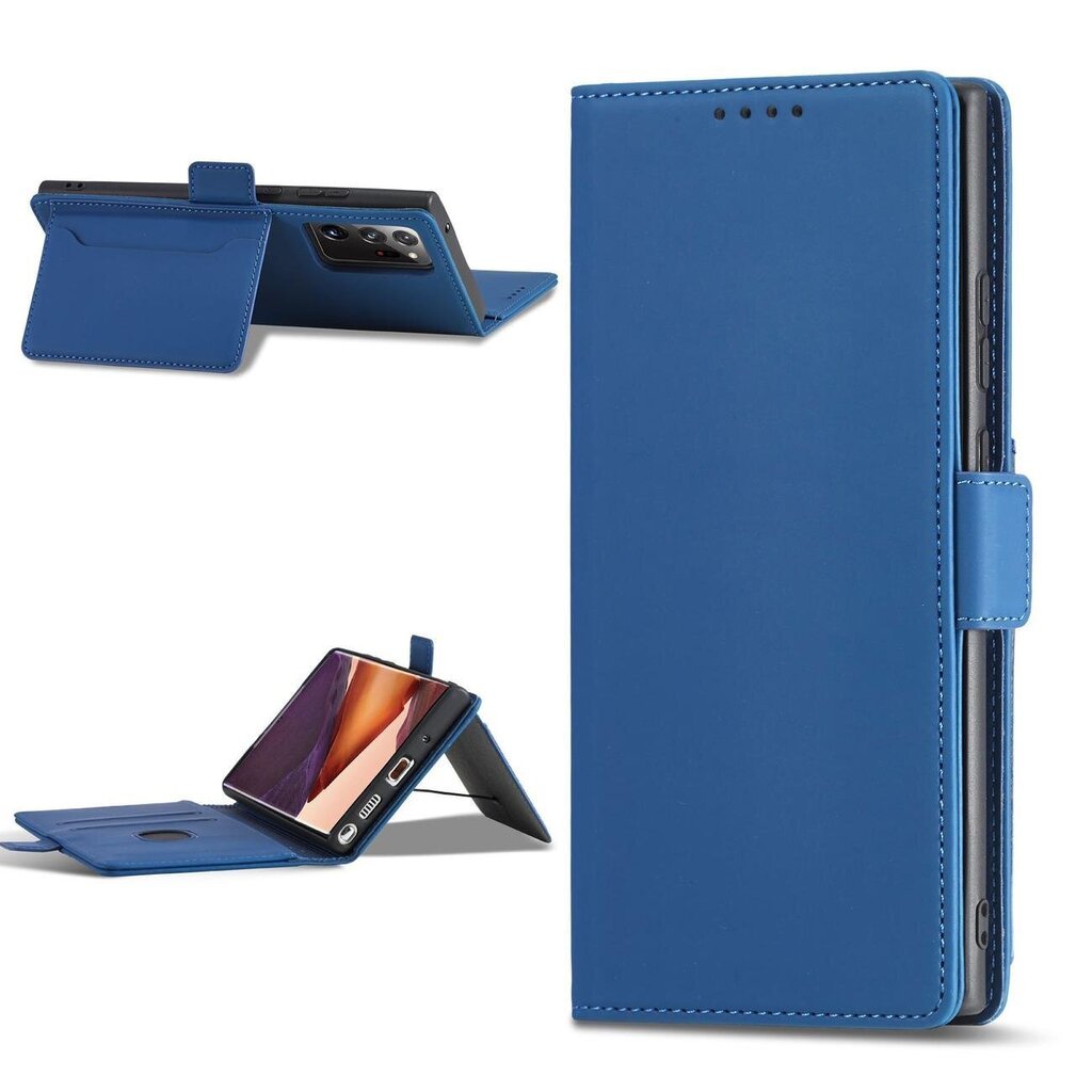 Telefoni kaaned Magnet Card Case Case for Samsung Galaxy S22 Ultra Cover Card Wallet Card Holder Blue (Niebieski) цена и информация | Telefoni kaaned, ümbrised | kaup24.ee