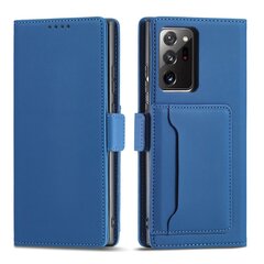 Telefoni kaaned Magnet Card Case Case for Samsung Galaxy S22 Ultra Cover Card Wallet Card Holder Blue (Niebieski) цена и информация | Чехлы для телефонов | kaup24.ee