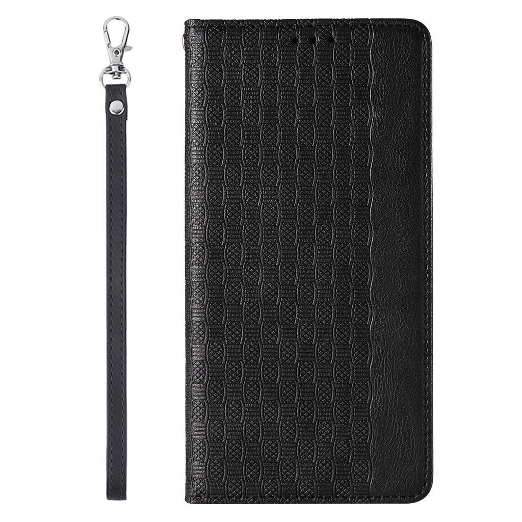 Telefoni kaaned Magnet Strap Case for iPhone 12 Pouch Wallet + Mini Lanyard Pendant (Black) цена и информация | Telefoni kaaned, ümbrised | kaup24.ee