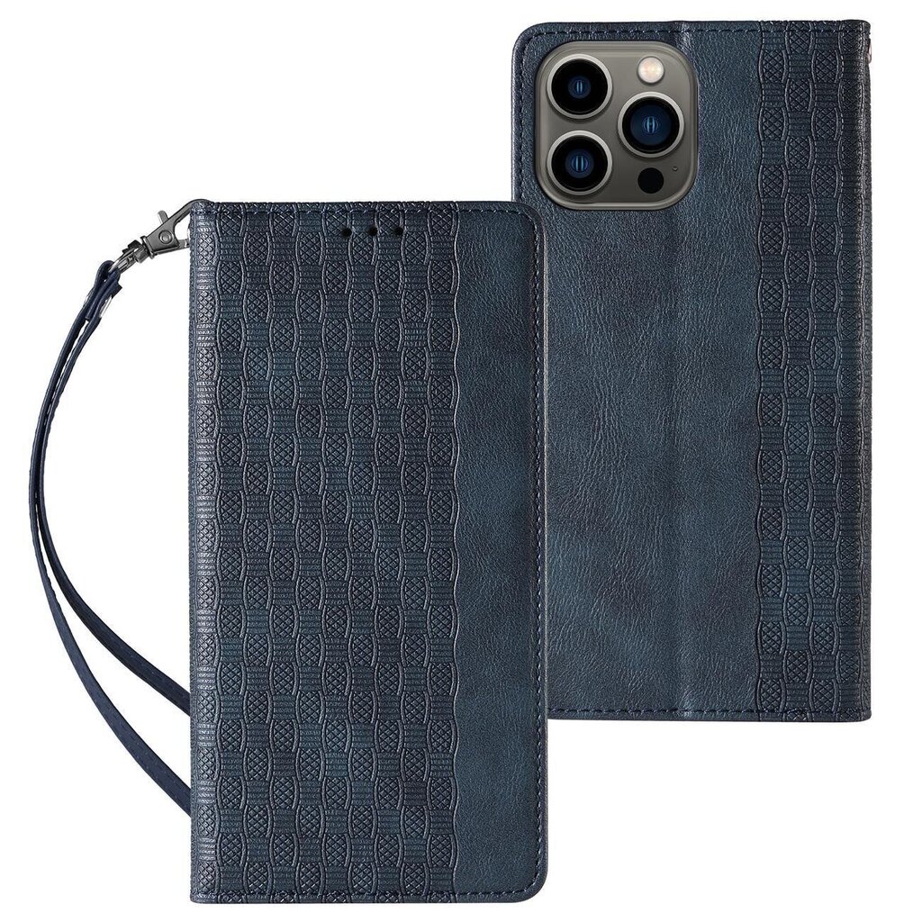 Telefoni kaaned Magnet Strap Case for iPhone 12 Pro Pouch Wallet + Mini Lanyard Pendant Blue (Niebieski) цена и информация | Telefoni kaaned, ümbrised | kaup24.ee