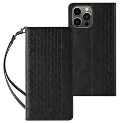 Telefoni kaaned Magnet Strap Case for iPhone 12 Pro Max Pouch Wallet + Mini Lanyard Pendant (Black) hind ja info | Telefoni kaaned, ümbrised | kaup24.ee