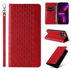 Telefoni kaaned Magnet Strap Case Case for iPhone 12 Pro Max Pouch Wallet + Mini Lanyard Pendant (Red) hind ja info | Telefoni kaaned, ümbrised | kaup24.ee
