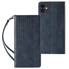 Telefoni kaaned Magnet Strap Case for iPhone 13 case wallet + mini lanyard pendant blue (Niebieski) hind ja info | Telefoni kaaned, ümbrised | kaup24.ee