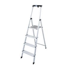 Freestanding ladder SAFETY 4 steps KRAUSE цена и информация | Лестницы для батутов | kaup24.ee