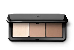 Näo kontuurimise palett 2 kontuuripuudriga ja 1 highlighter Kiko Milano цена и информация | Бронзеры (бронзаторы), румяна | kaup24.ee