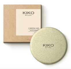 Матовая компактная пудра Kiko Milano Green Me, цвет 01 января цена и информация | Пудры, базы под макияж | kaup24.ee