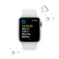 Apple Watch SE GPS + Cellular 44mm Silver Aluminium Case with White Sport Band - Regular 2nd Gen - MNQ23EL/A цена и информация | Nutikellad (smartwatch) | kaup24.ee