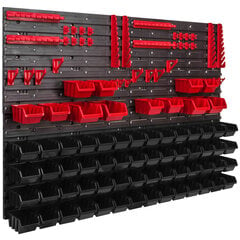 68 шт. Ящики, Настенная полка для системы хранения 115x78 см цена и информация | Ящики для инструментов, держатели | kaup24.ee