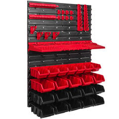 Garaaži riiulid 576 x 780 seinariiulid virnastatavad karbid tööriistahoidik hoiukastid plastikust kasti renn hind ja info | Tööriistakastid, tööriistahoidjad | kaup24.ee
