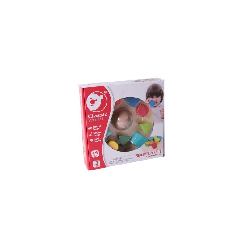 Värvilised puidust klotsid hind ja info | Imikute mänguasjad | kaup24.ee