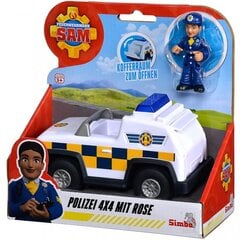 Politseiauto koos figuuriga - Fireman Sam цена и информация | Игрушки для мальчиков | kaup24.ee