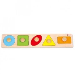 Красочный пазл - Геометрические фигуры, 6 штук цена и информация | Игрушки для малышей | kaup24.ee