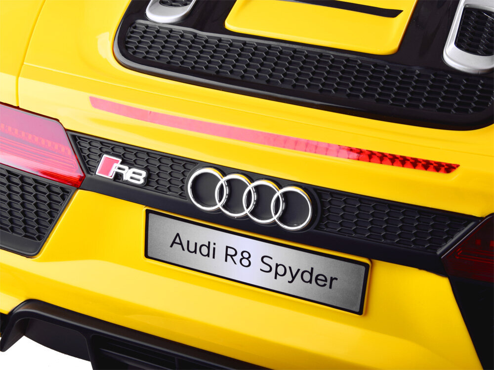 Audi R8 ühekohaline elektriauto, kollane hind ja info | Laste elektriautod | kaup24.ee