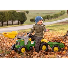 Трактор Minam с прицепом и лопатой, зеленый цена и информация | Игрушки для мальчиков | kaup24.ee