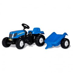Suur minitraktor koos haagisega, sinine hind ja info | Poiste mänguasjad | kaup24.ee