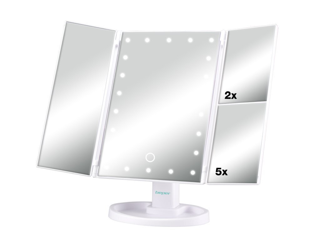 LED valgustusega peegel Beper P302VIS050 цена и информация | Vannitoa sisustuselemendid ja aksessuaarid | kaup24.ee