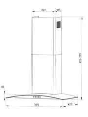 Berdsen, 60 cm hind ja info | Õhupuhastid | kaup24.ee