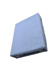 Водостойкая махровая простыня на резинке, синяя 90x200 см цена и информация | Сетки для кроватей | kaup24.ee