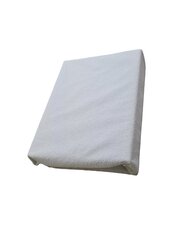 Водостойкая махровая простыня на резинке, белая 90x200 см цена и информация | Сетки для кроватей | kaup24.ee