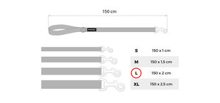 Amiplay jalutusrihm Reflective, L, punane hind ja info | Koerte jalutusrihmad | kaup24.ee