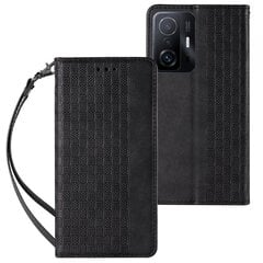 Telefoni kaaned Magnet Strap Case Case for Samsung Galaxy A12 5G Pouch Wallet + Mini Lanyard Pendant (Black) цена и информация | Чехлы для телефонов | kaup24.ee