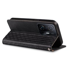 Чехол Hurtel Magnet Strap для Samsung Galaxy A12 5G, чёрный цена и информация | Чехлы для телефонов | kaup24.ee