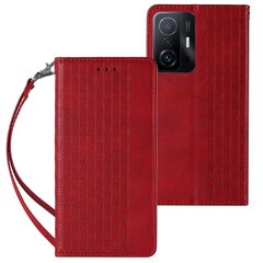 Чехол Hurtel Magnet Strap для Samsung Galaxy A12 5G, красный цена и информация | Чехлы для телефонов | kaup24.ee