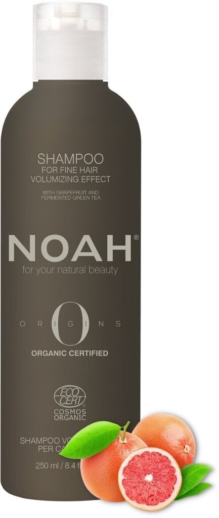 Volüümi andev šampoon õhukestele juustele Noah Origins, 250 ml цена и информация | Šampoonid | kaup24.ee