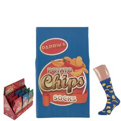 Meeste sokid kinkekarbis Potato Chips Socks, Paprika цена и информация | Мужские носки | kaup24.ee