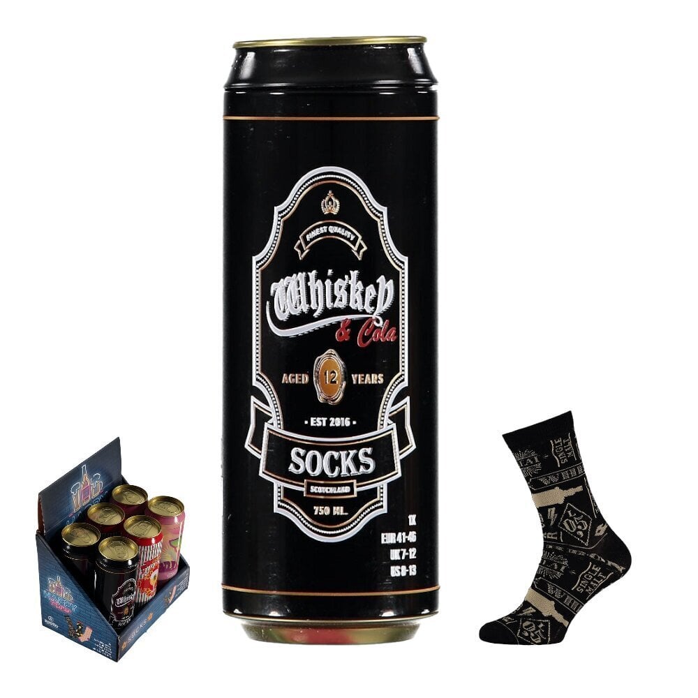 Sokid purgis meestele Coctail Socks Whiskey & Cola цена и информация | Meeste sokid | kaup24.ee