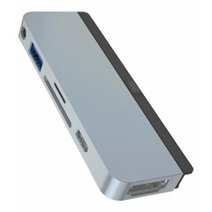 USB-разветвитель Hyper HD319B-GRAY цена и информация | Адаптеры и USB-hub | kaup24.ee