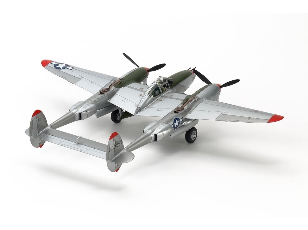 Tamiya - Lockheed P-38J Lightning, 1/48, 61123 hind ja info | Klotsid ja konstruktorid | kaup24.ee