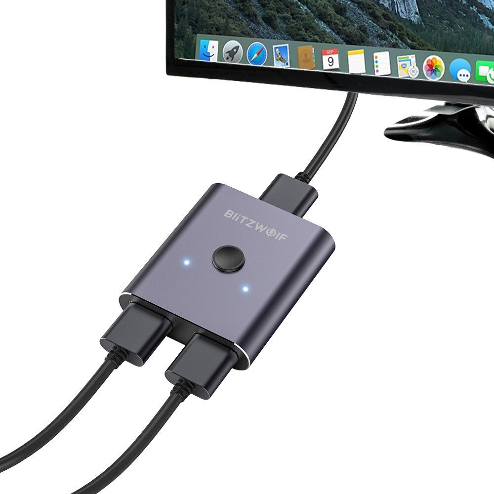 BlitzWolf BW-HDC2 Switch Box 2 x 1 4K HDMI hind ja info | USB jagajad, adapterid | kaup24.ee