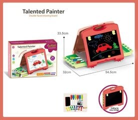 Двусторонняя магнитная доска для рисования с аксессуарами цена и информация | Развивающие игрушки | kaup24.ee