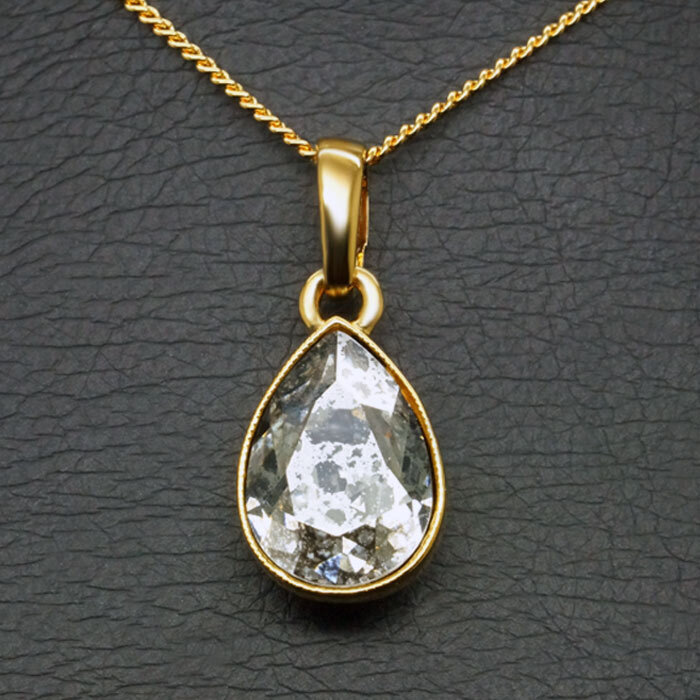 Naiste kaelakee DiamondSky Crystal Drop Swarovski kristallidega hind ja info | Kaelakeed | kaup24.ee